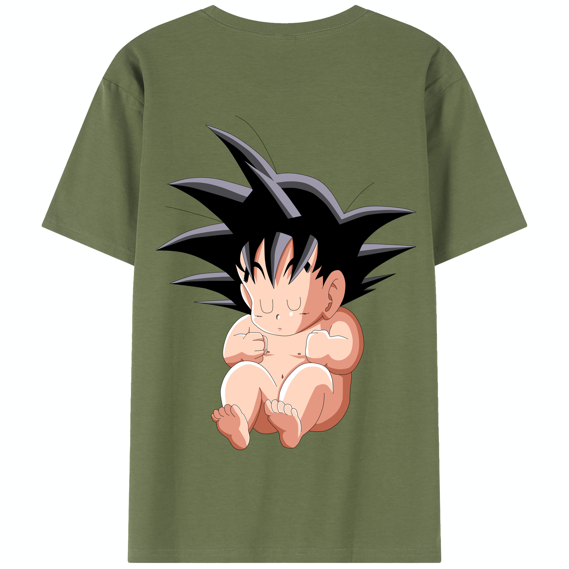 （画像用） ドラゴンボール 孫悟空（そん ごくう）Son Goku カカロット DRAGON BALL Kakarotto 綿100％半袖Tシャツ（背面プリント）
